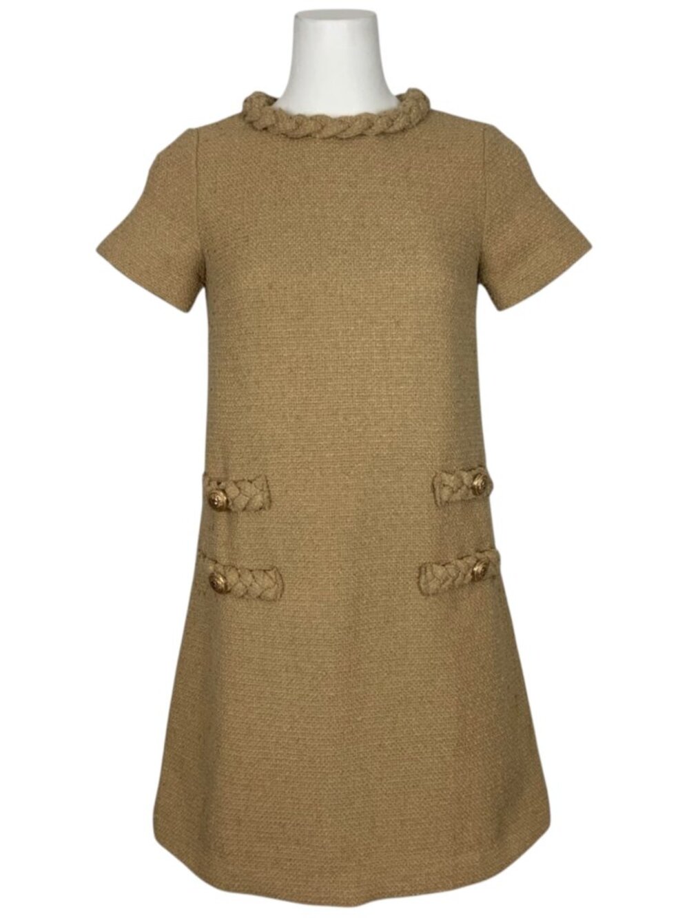 Tuckernuck Jackie Dress XXS 2XS Croissant Tweed